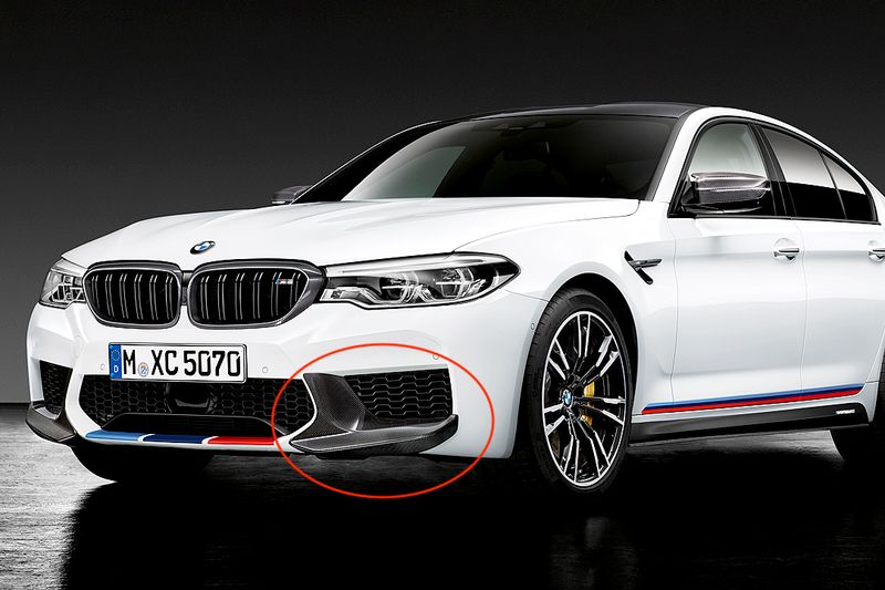 F90 M5- Performance carbon front splitter 01